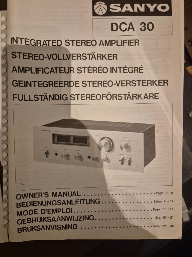 Gezocht Sanyo DCA-30, Enlèvement