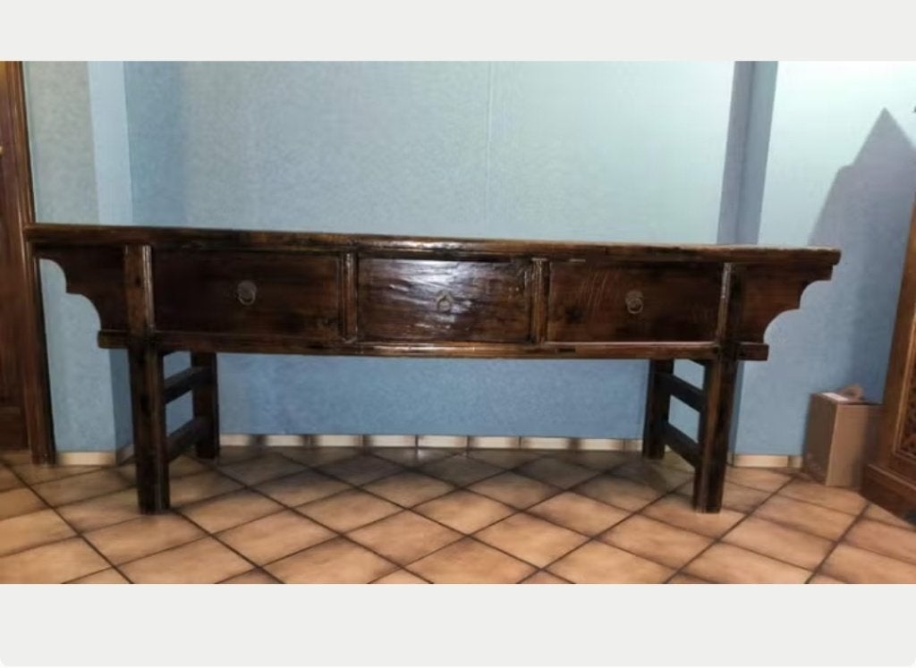 Chinees dressoir, Ophalen, Gebruikt, 200 cm of meer, Met lade(s)