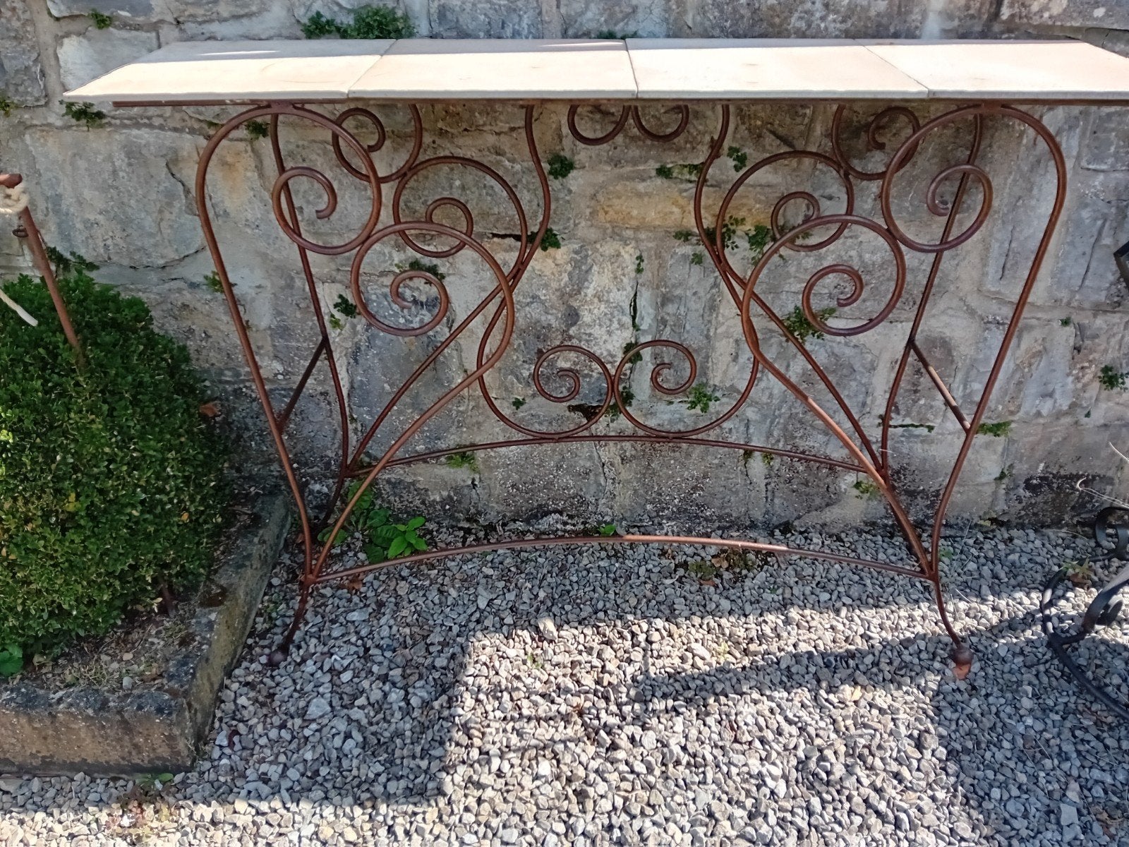 console fer forgé traité hauteur 93cm, Maison & Meubles, Neuf, 100 à 150 cm, 25 à 50 cm, Enlèvement