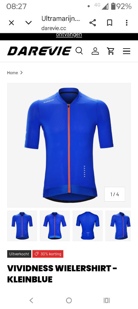 Fietsshirt,Darevie, S, Heren, Nieuw, Ophalen of Verzenden