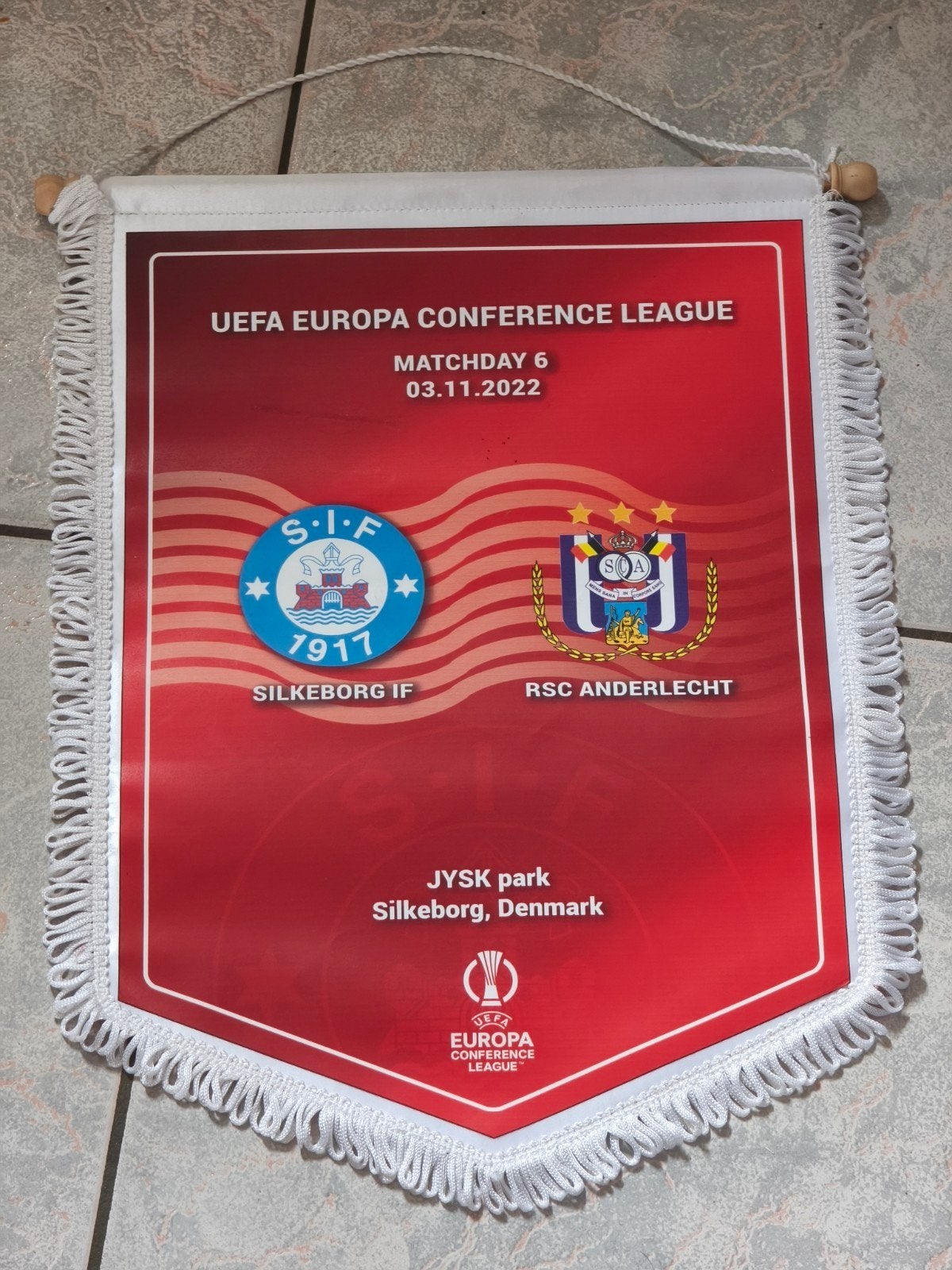 fanion Europa League Silkeborg Anderlecht, Collections