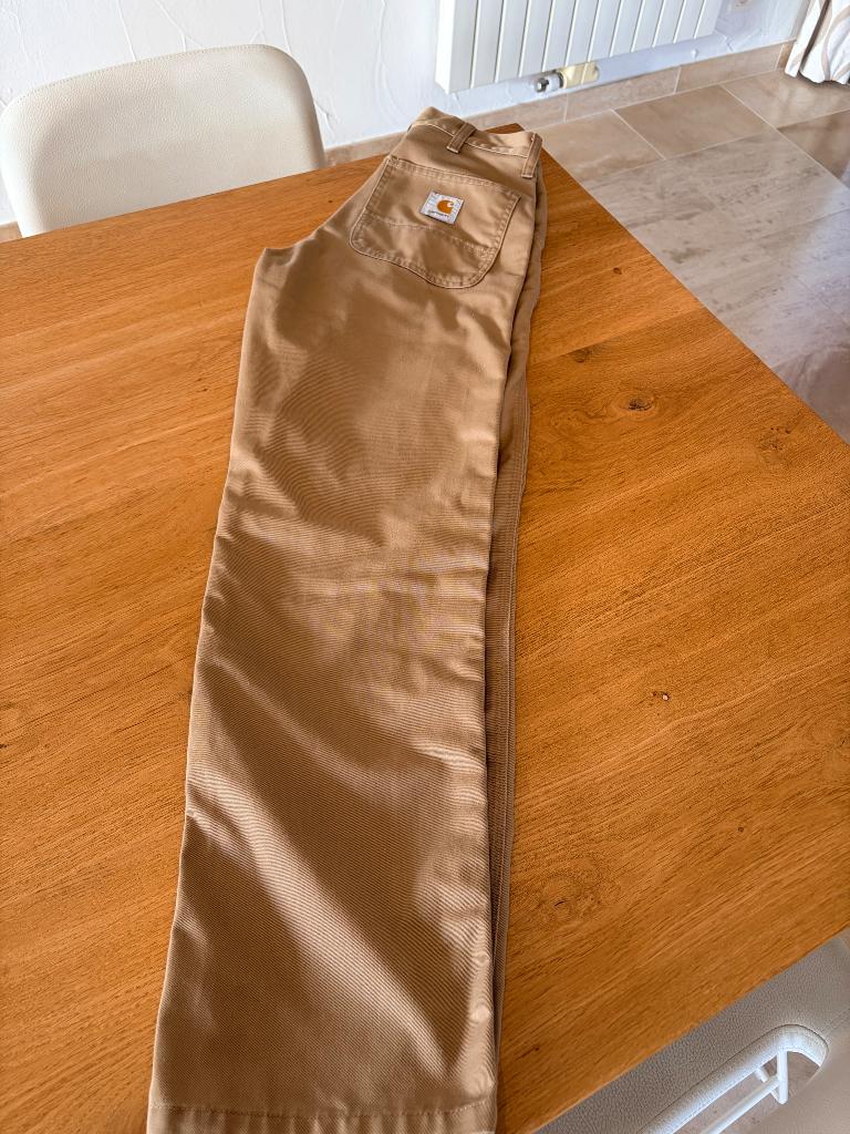 Broek Carhartt beige heren/jongens, Enlèvement ou Envoi, Beige, Carhartt, Porté
