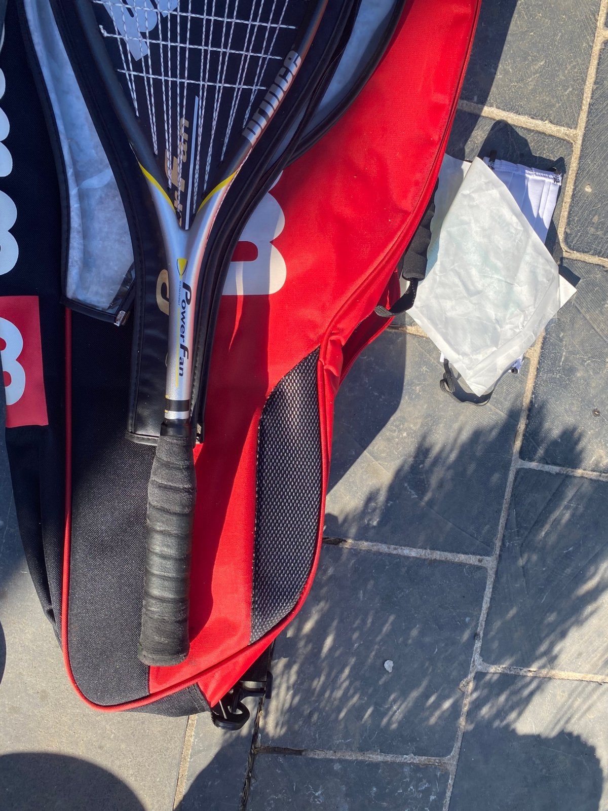 Squash raket + draagtas, Ophalen of Verzenden, Zo goed als nieuw, Wilson