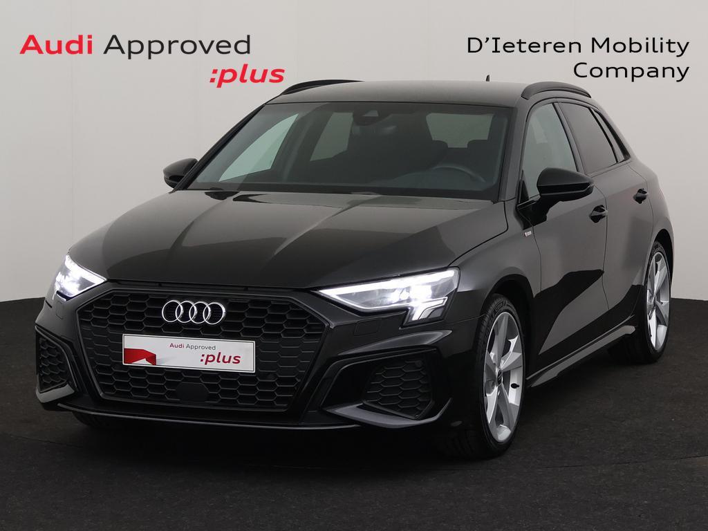 Audi A3 Sportback A3 Sportback 35 TFSI S line S tronic, Automaat, Zwart, Navigatiesysteem, Stadsauto