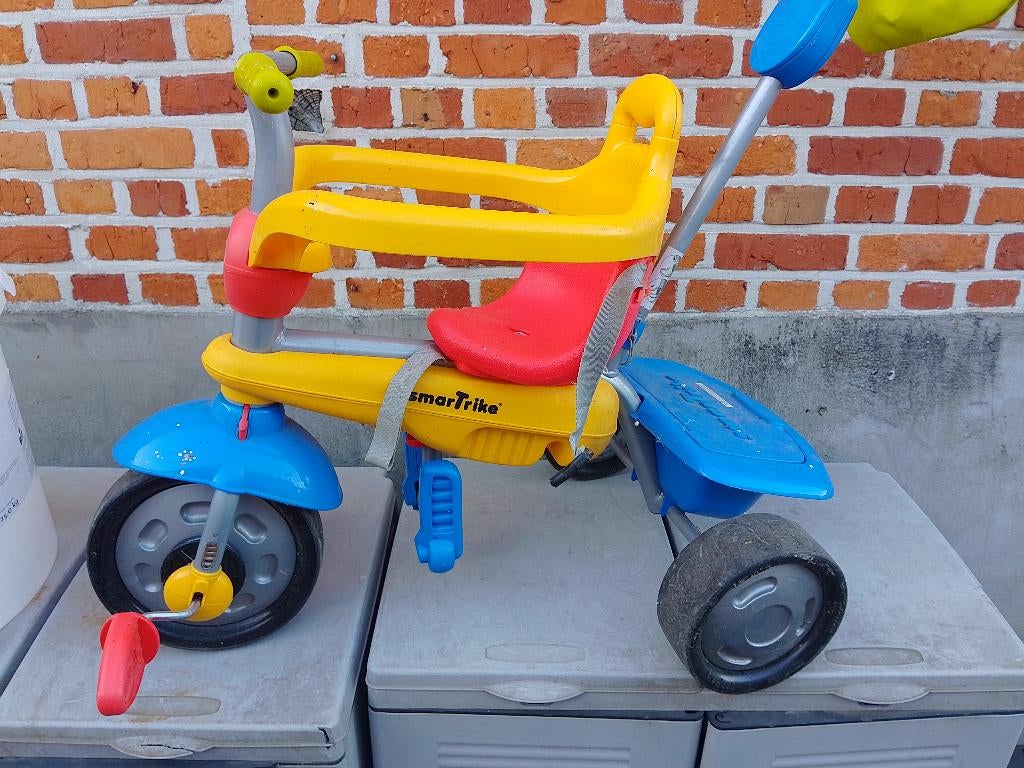 3 wieler met duwstang, Ophalen, Gebruikt, SmartTrike, Duwstang