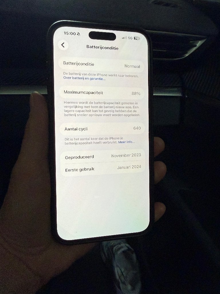 iPhone 15 pro Max 256 GB zwart nieuwstaat, Télécoms, 256 GB, IPhone 15, 88 %, Comme neuf