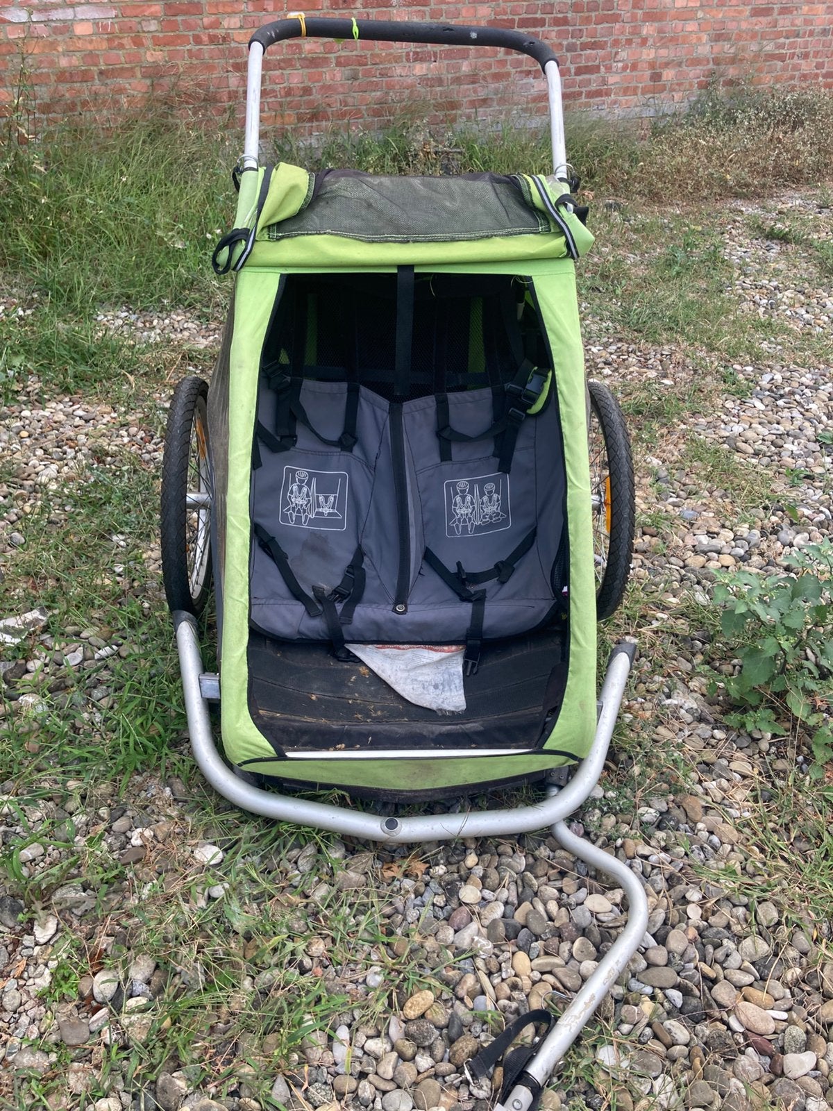 fietskar Croozer 2 personen, Fietsen en Brommers, Ophalen, Gebruikt, Aanhangfiets, Opvouwbaar