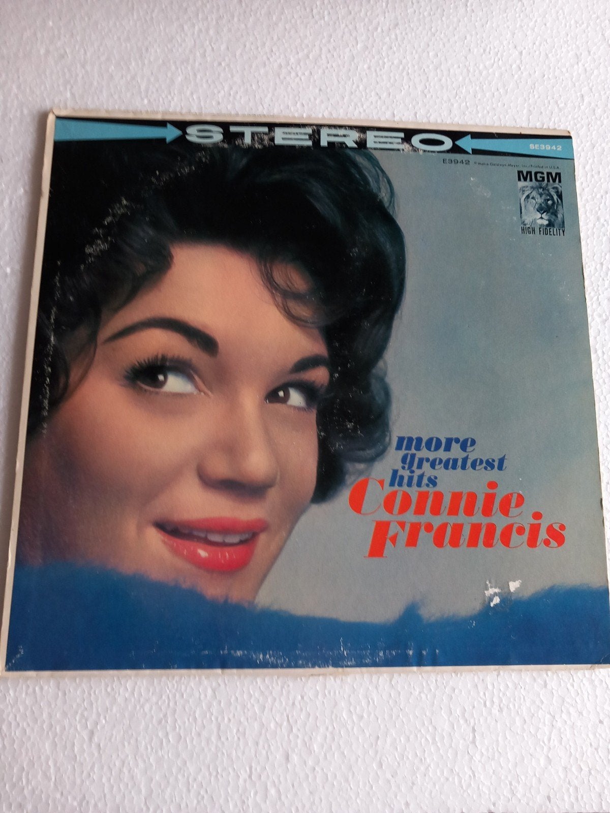 CONNIE FRANCIS. MORE GREATEST HITS. VALENTINO. 1961 USA LP, LP