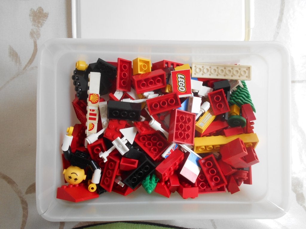 Allerhande stukjes lego in 3L doos, Overige thema's, Lego, Ophalen of Verzenden, Zo goed als nieuw