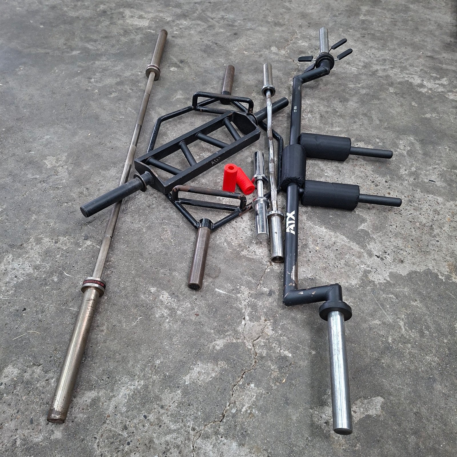 Verschillende Olympische Barbells Atx, Multi grip,Hex Bar, Ophalen