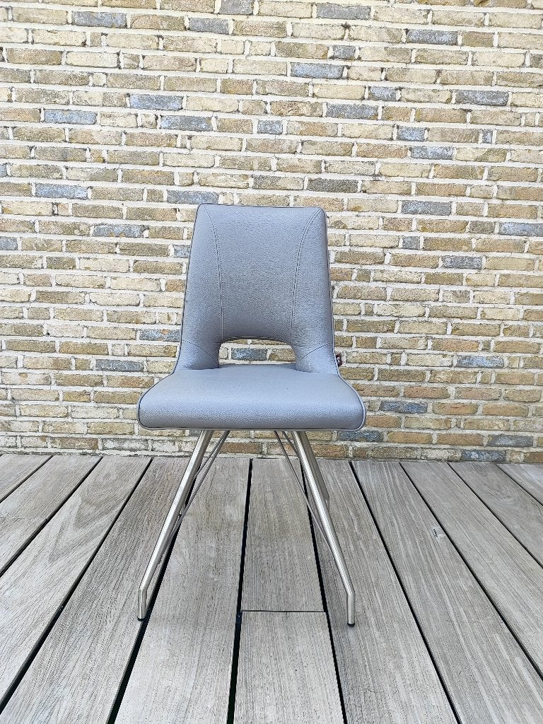 Eetkamerstoelen Henders & Hazel, Maison & Meubles, Chaises, Utilisé, Cinq, Six Chaises ou plus, Autres matériaux, Gris, Enlèvement
