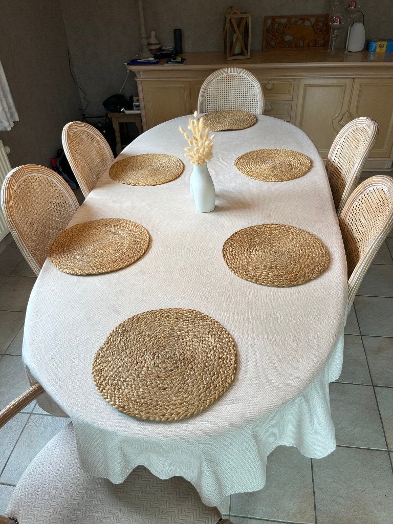 Salle à manger en cérusé, Enlèvement, Utilisé, 6 à 8 chaises