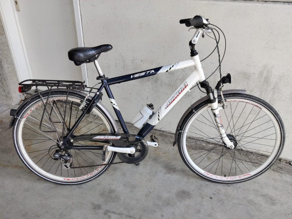 Alu herenfiets ASTRIA, Fietsen en Brommers, Fietsen | Heren | Herenfietsen, Gebruikt, Velgrem, Versnellingen, 49 tot 53 cm