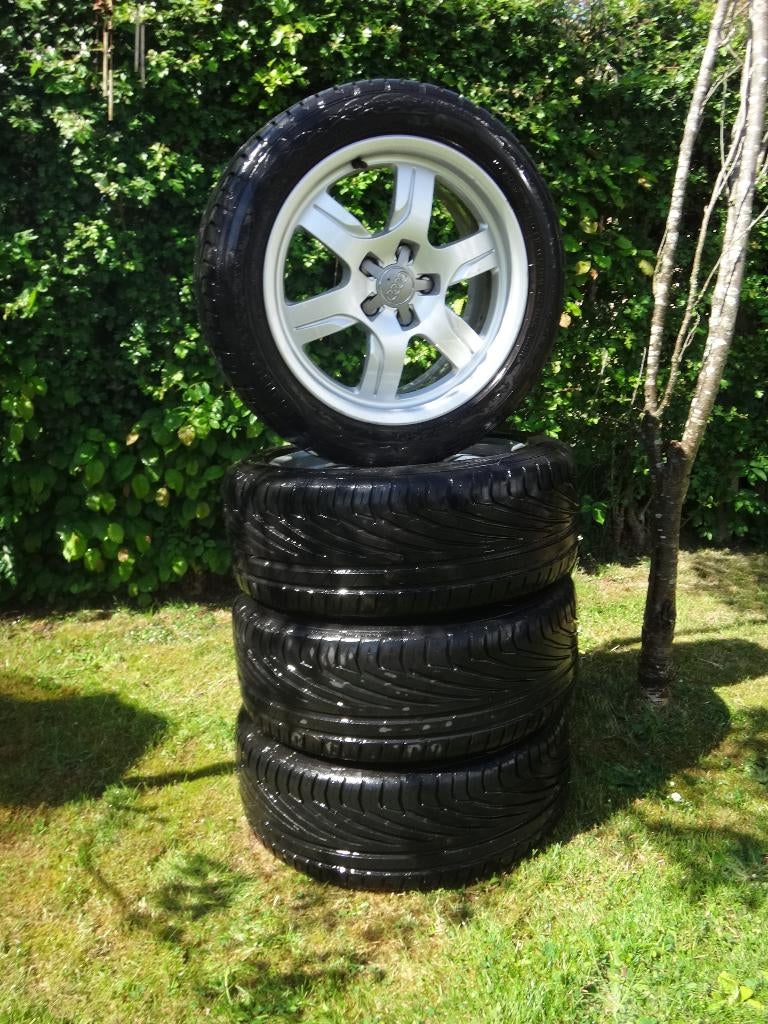 Originele Audi-set met banden, Auto-onderdelen, Banden en Velgen, Ophalen, Gebruikt, Banden en Velgen, 17 inch