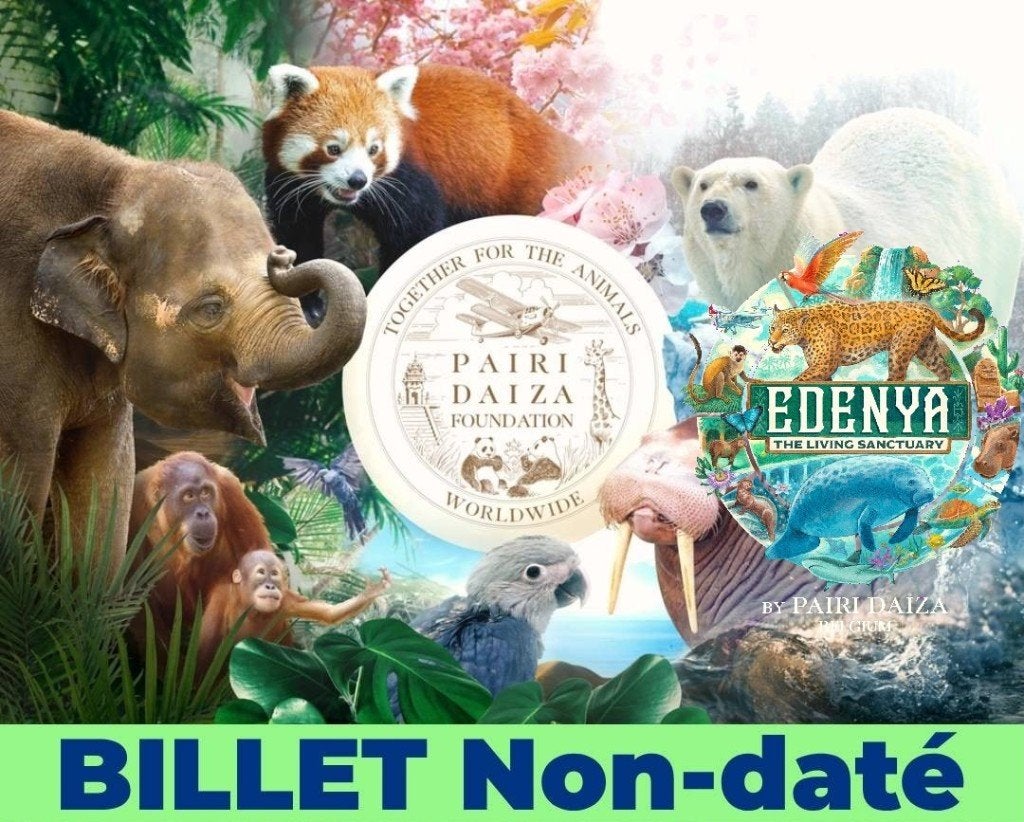 E-tickets voor Pairi Daiza + Edenya, Tickets en Kaartjes