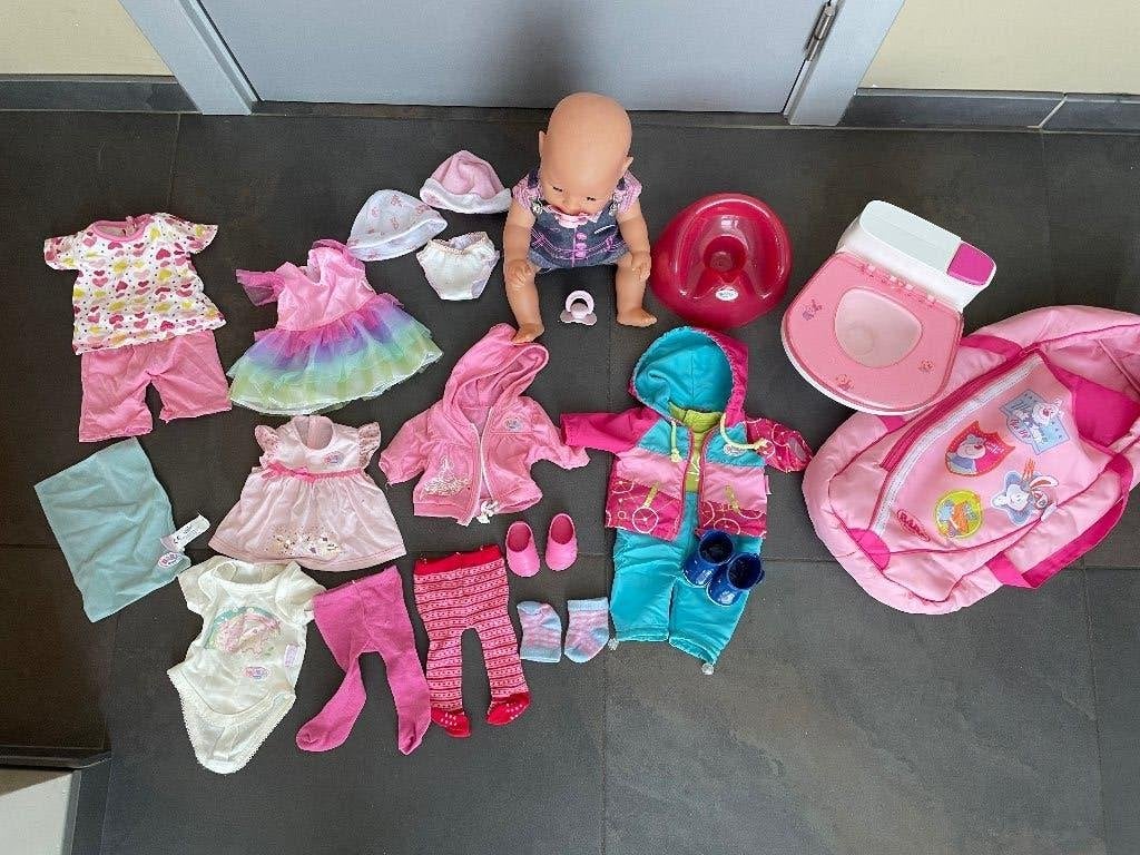 Baby Born pop met accessoires, Kinderen en Baby's, Ophalen, Gebruikt, Babypop