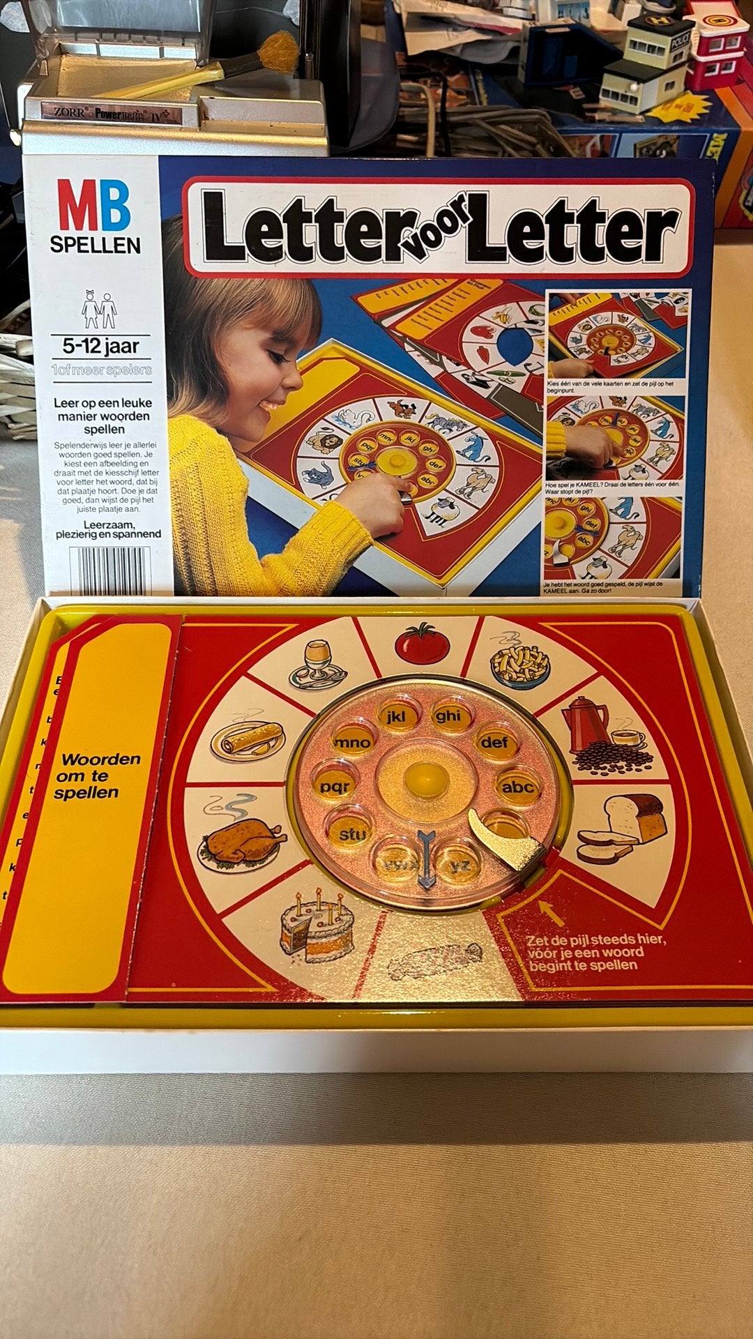 Vintage Letter voor Letter Educatief Spel, Hobby en Vrije tijd, Ophalen, Zo goed als nieuw