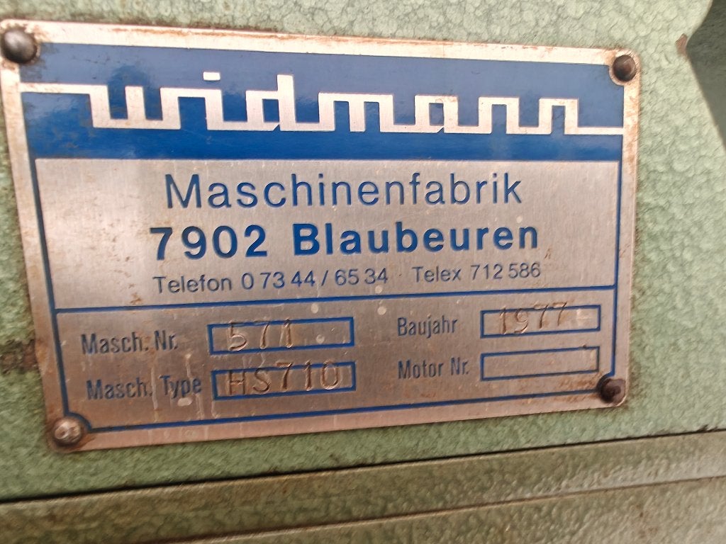 Rectifieuse Widma HS710, Enlèvement, Utilisé