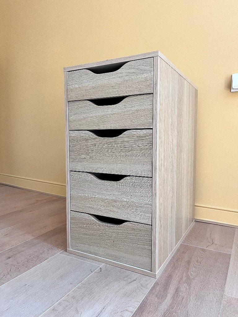 IKEA Alex ladeblok voor bureau, Ophalen, Minder dan 50 cm, 5 laden of meer, Zo goed als nieuw