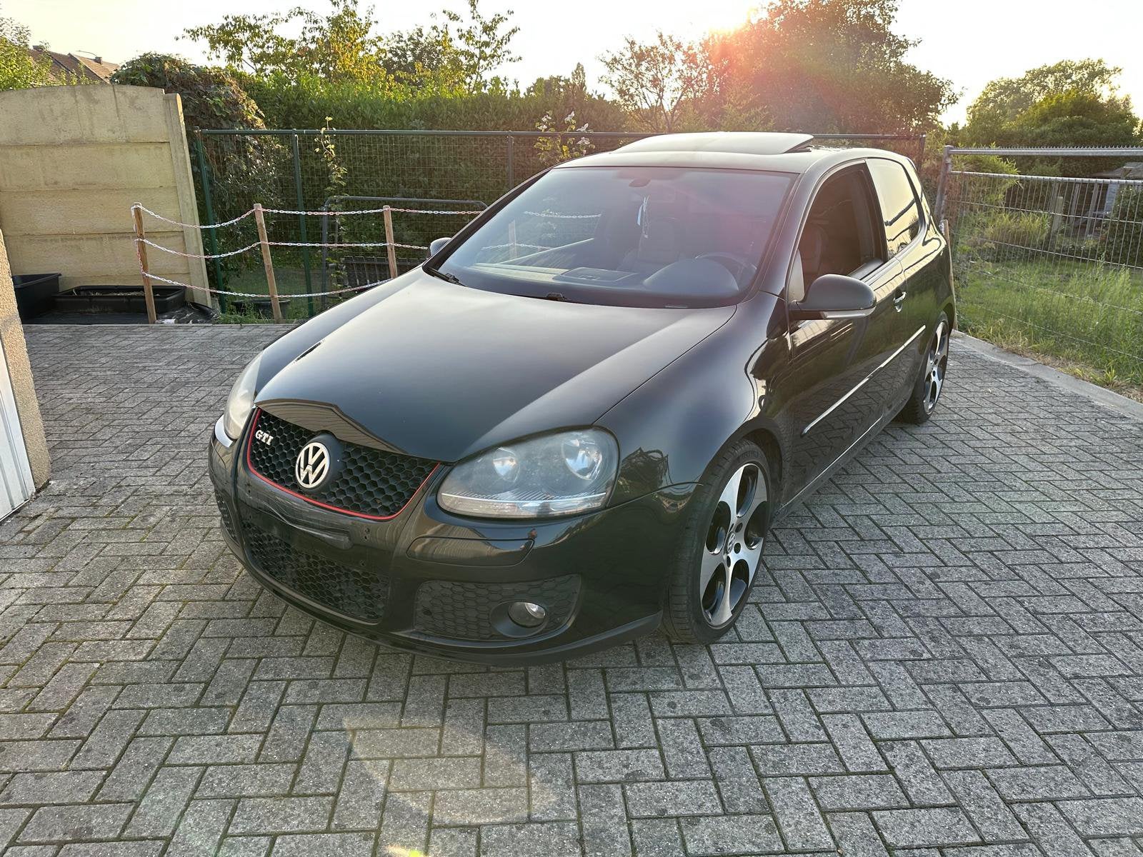 Volswagen Golf 5 GTI - Automaat - 2008 — EXPORT, Autos, Cuir, Achat, Noir, Automatique