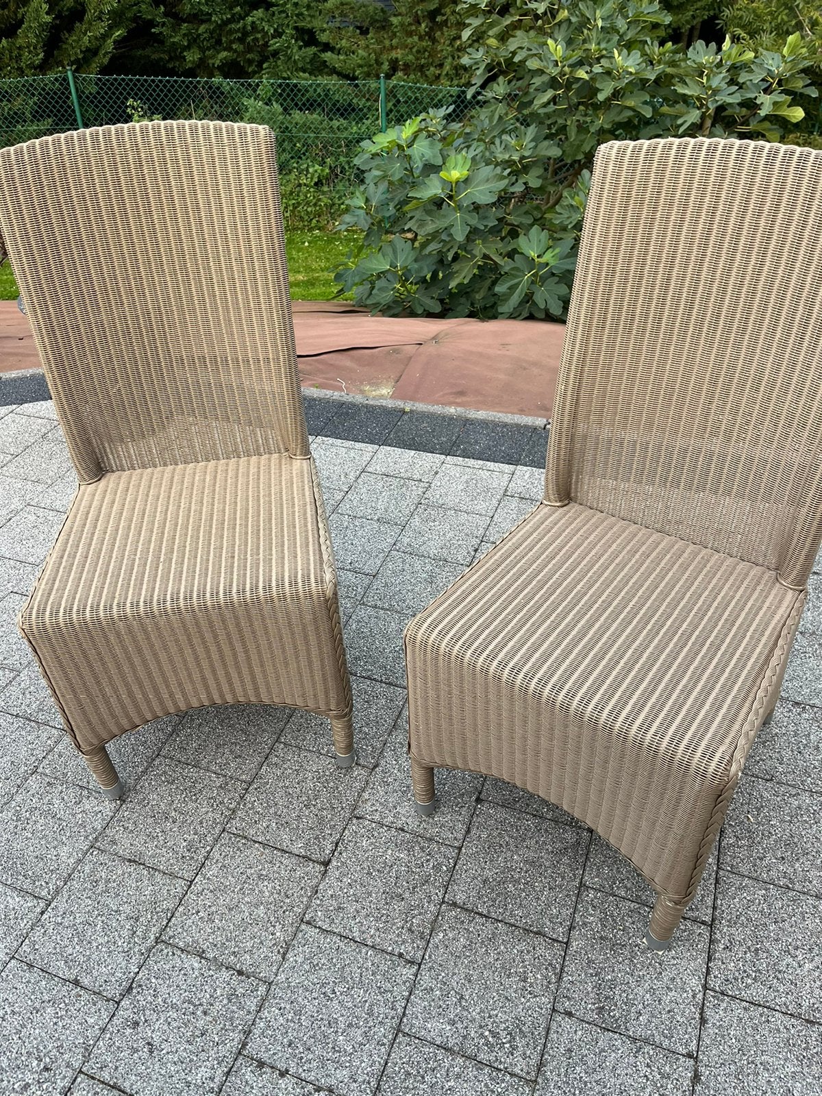 4 chaises en rotin, Maison & Meubles, Enlèvement, Comme neuf