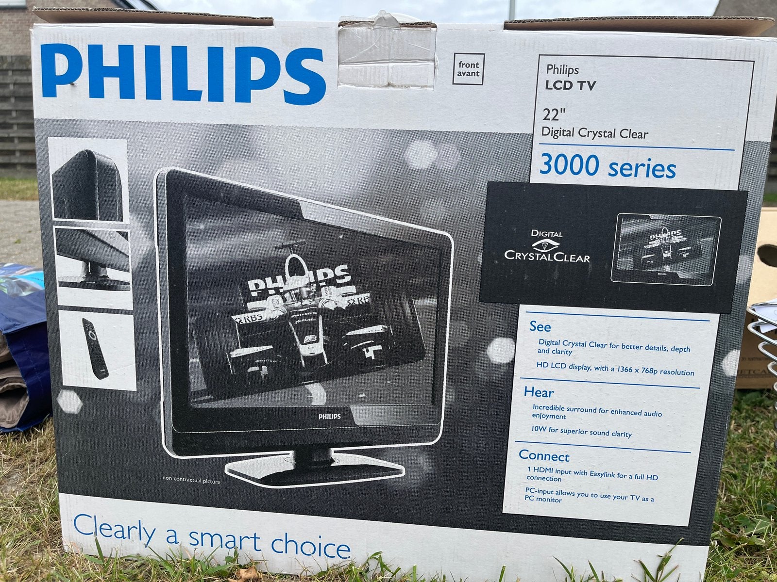 Philips LCD tv (22 inch), Ophalen, Zo goed als nieuw, LCD, Philips