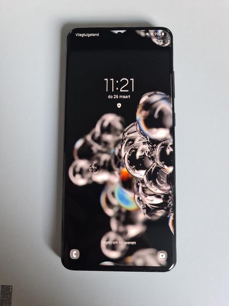 Samsung S20 Ultra, Gebruikt, Galaxy S20, Zwart, Touchscreen
