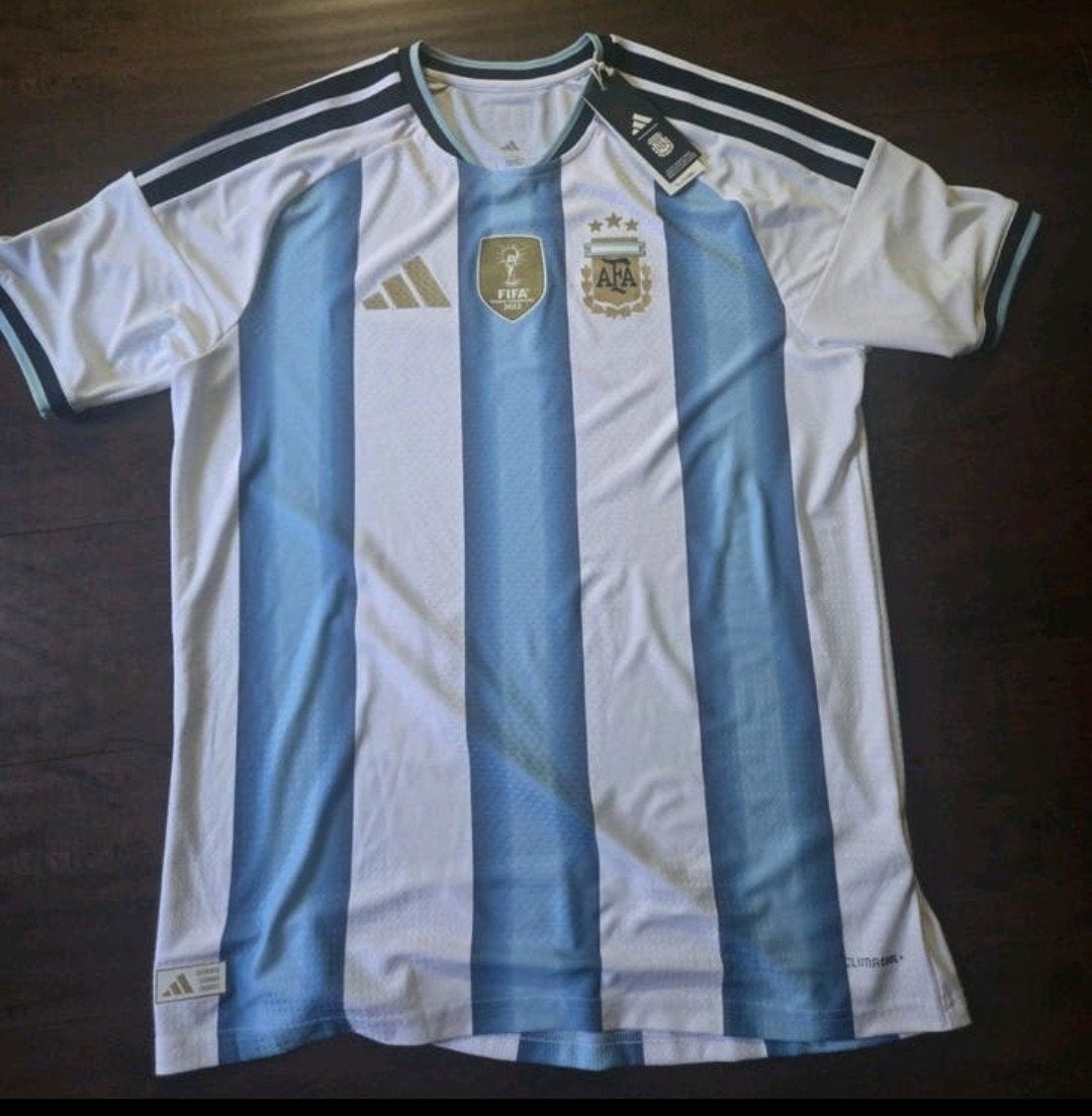 Argentinië Messi Voetbal Thuisshirt WorldCup Finale Nieuw, Envoi