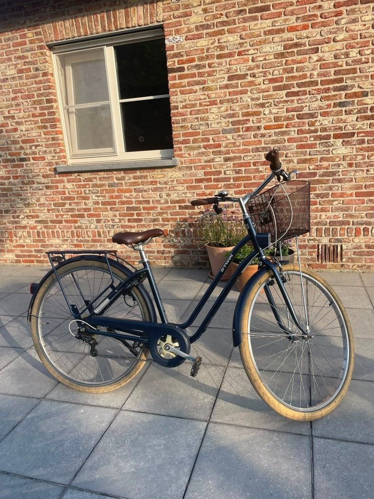 Fiets Btwin Elops 520 blauw, Velgrem, 47 tot 50 cm, Versnellingen, Zo goed als nieuw