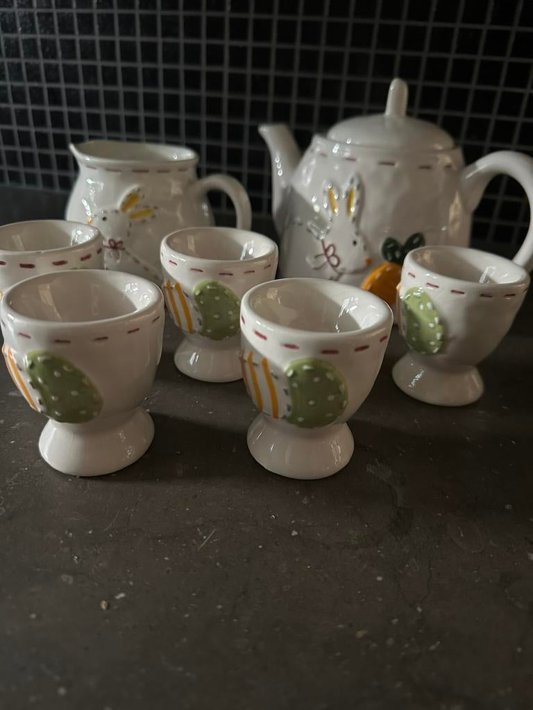 Theepot met toebehoren, Ophalen of Verzenden