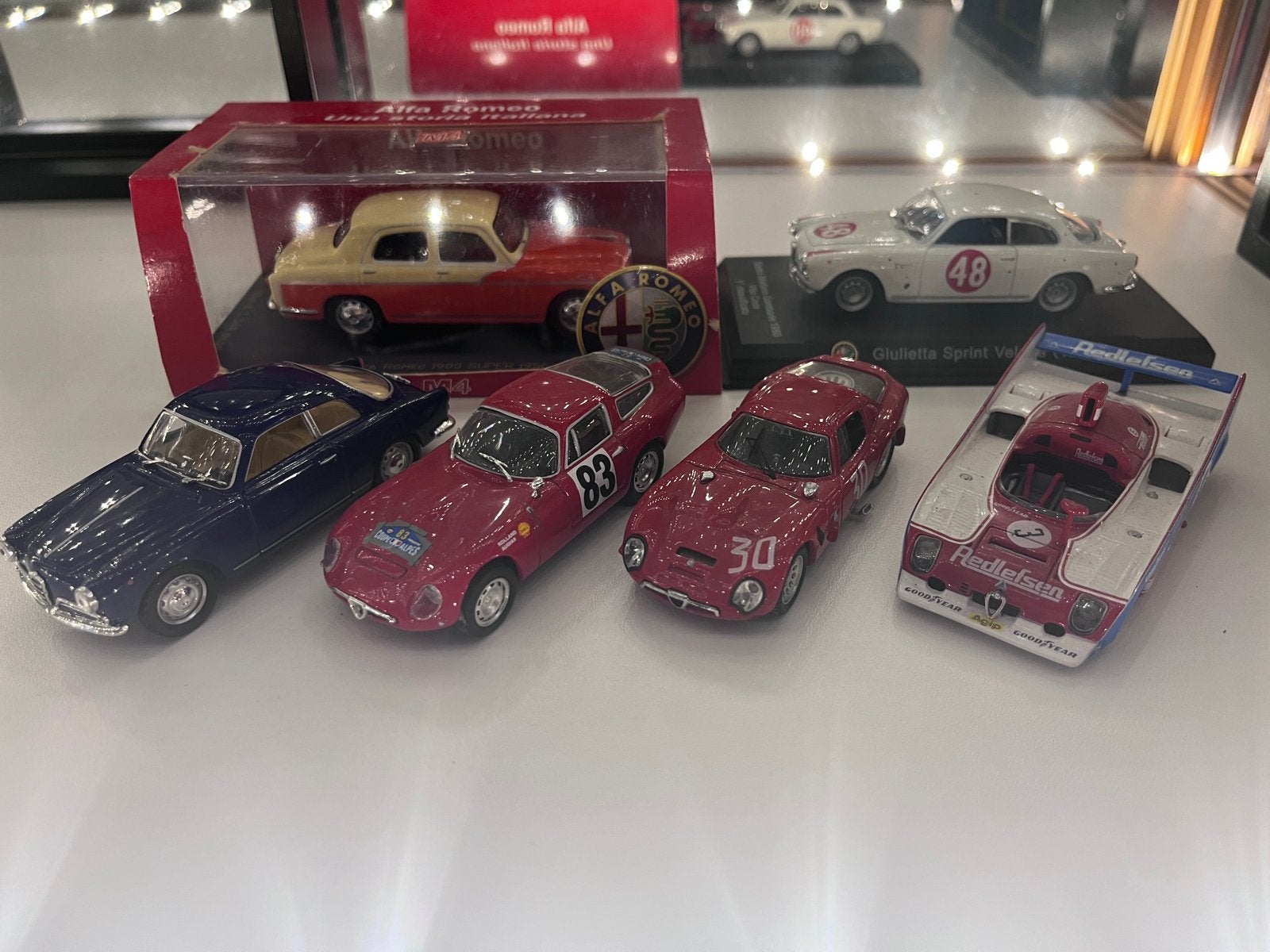 1/43 lot de 6 Alfa Romeo, Hobby & Loisirs créatifs, Voitures miniatures | 1:43, Utilisé, Voiture, Enlèvement