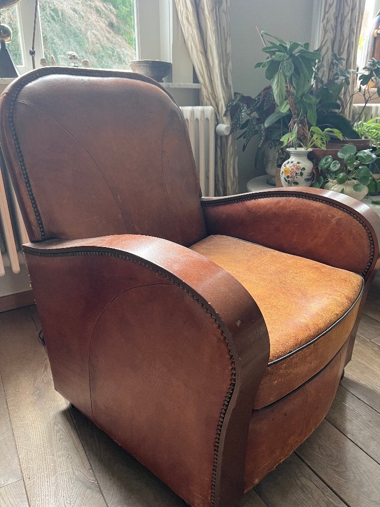 Clubfauteuil/ clubzetel Art Deco, Ophalen