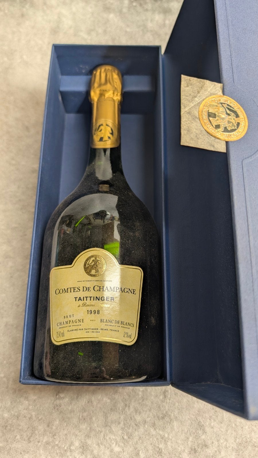 taittinger comtes de champagne 1998, Collections, Enlèvement ou Envoi, Champagne, Pleine