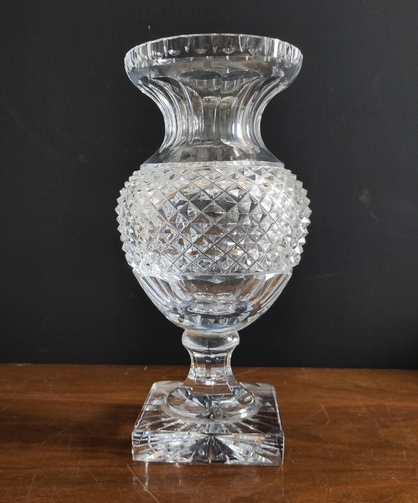 vase antique en cristal, Vonêche, 19e siècle, Enlèvement