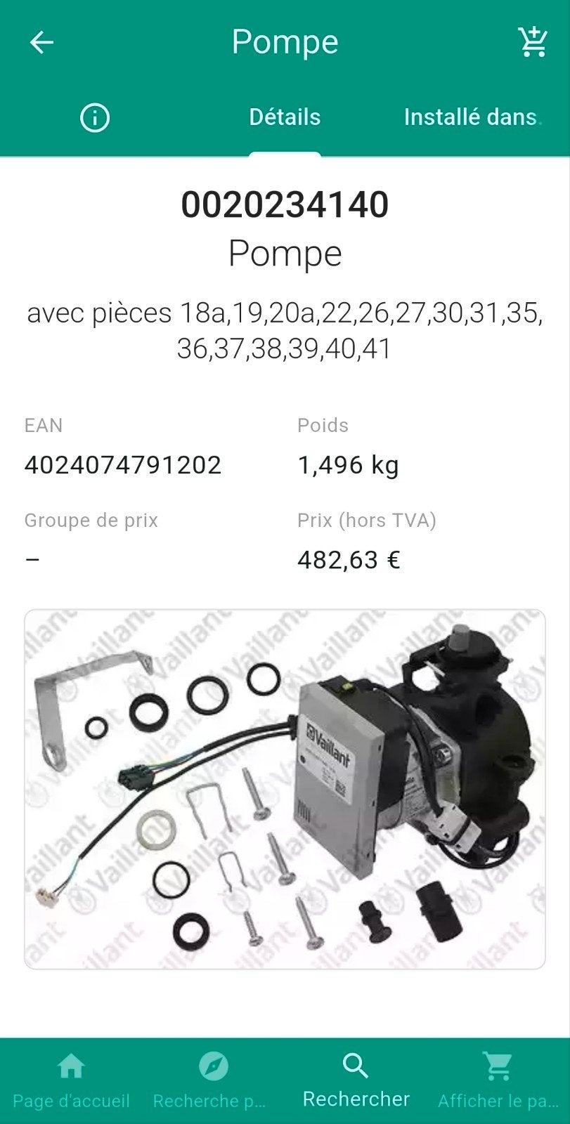 Pompe Vaillant ecoTEC Pro neuve, Enlèvement, Neuf
