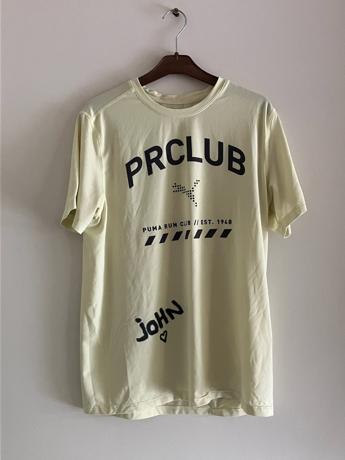 Loopshirt gesigneerd door Olympiër John Heymans, Collections, Enlèvement ou Envoi, Neuf