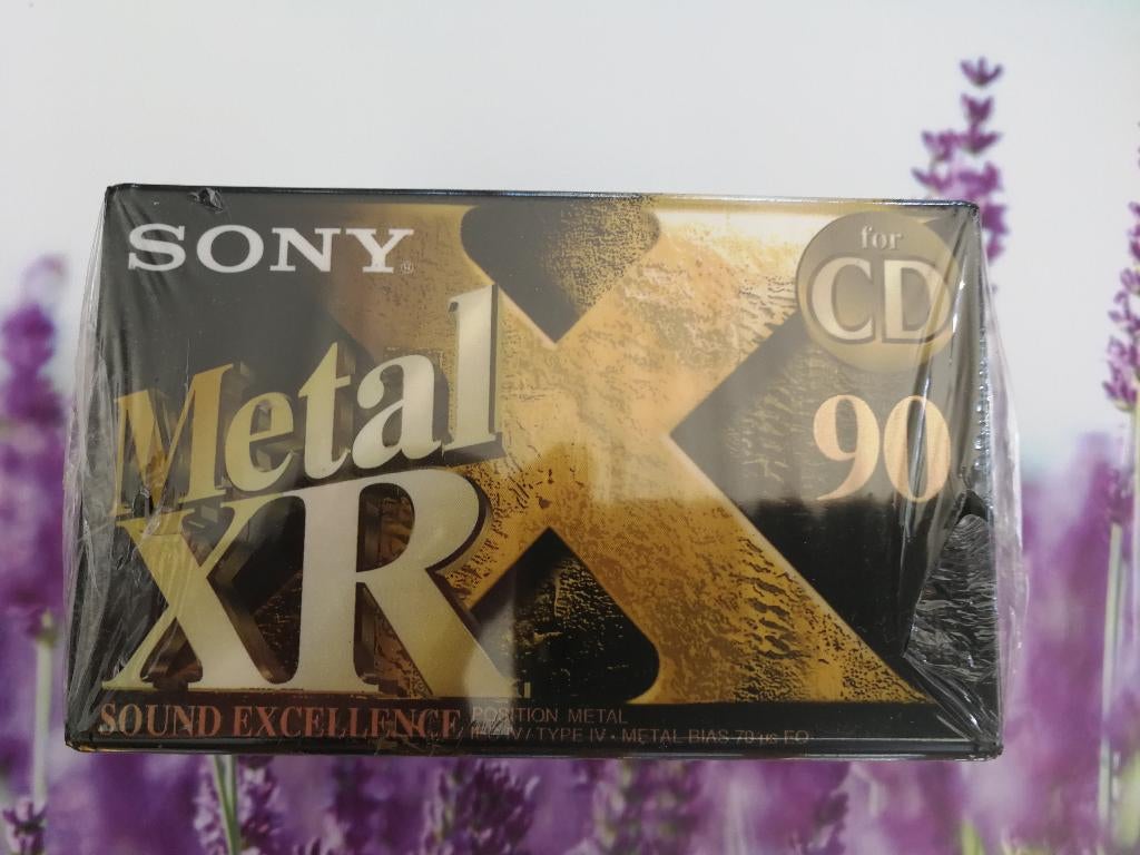5 X Sony Metal XR 90 type IV uit 1999 in blister, Ophalen of Verzenden, Nieuw in verpakking, 2 t/m 25 bandjes, Onbespeeld