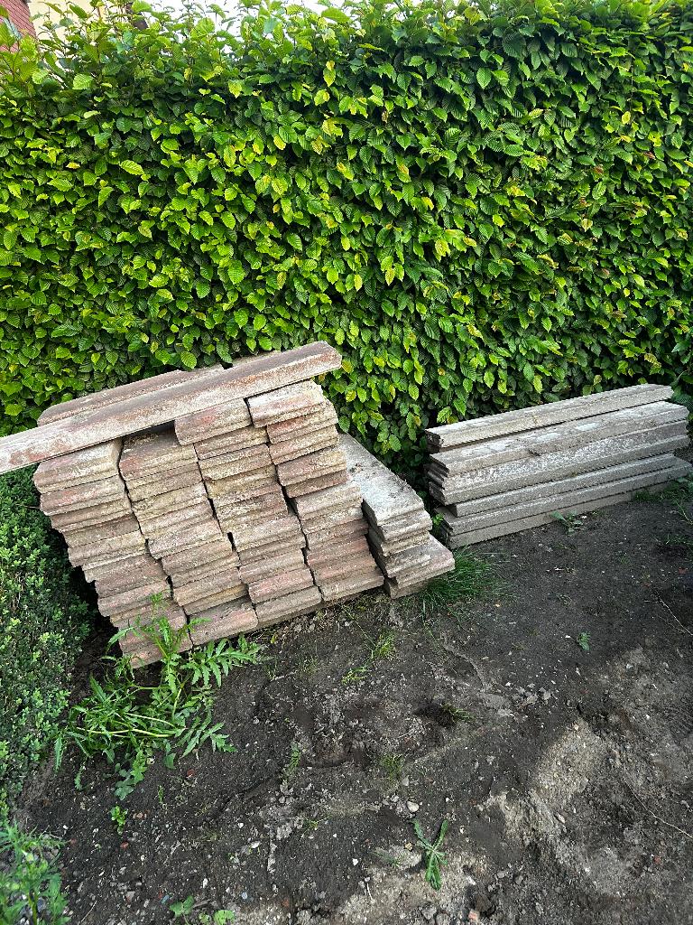 Gratis Boordstenen 100x20x6 bruin, Moins de 25 cm, Bordure, Enlèvement, Utilisé