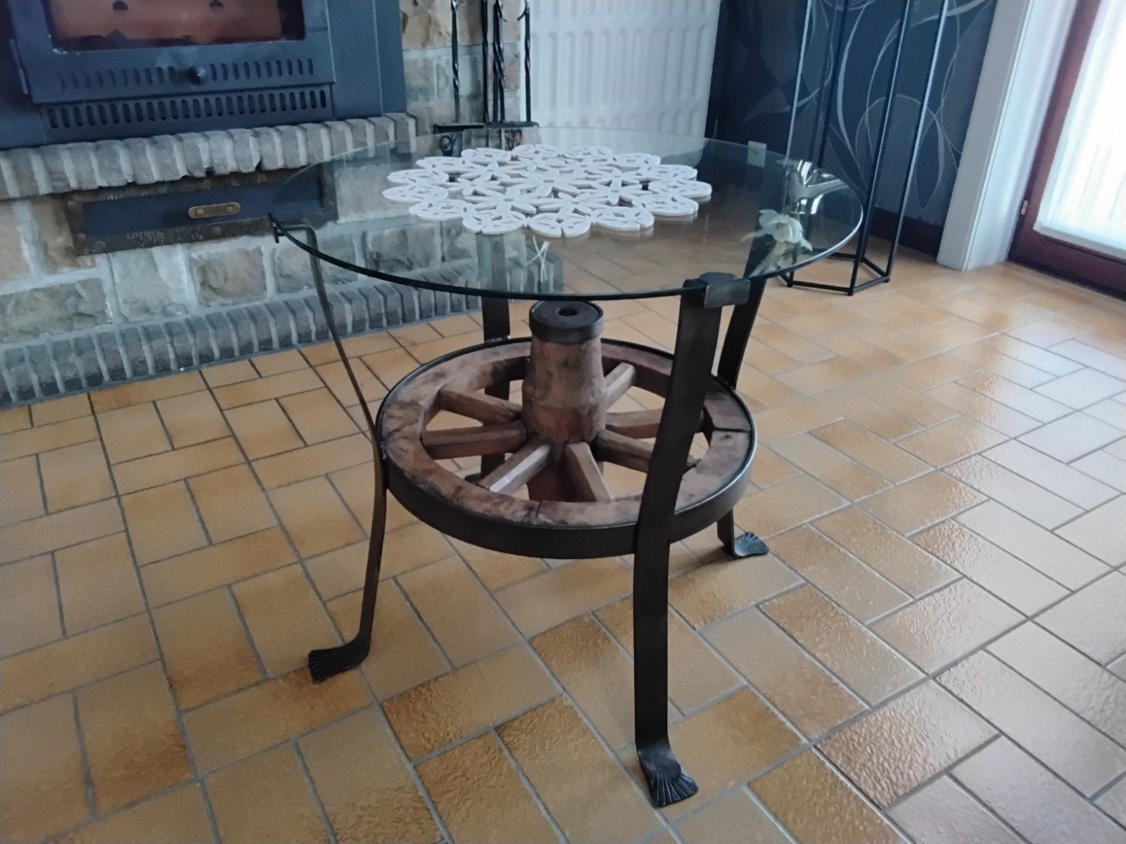 table de salon, Jardin & Terrasse, Enlèvement, Comme neuf, Bois