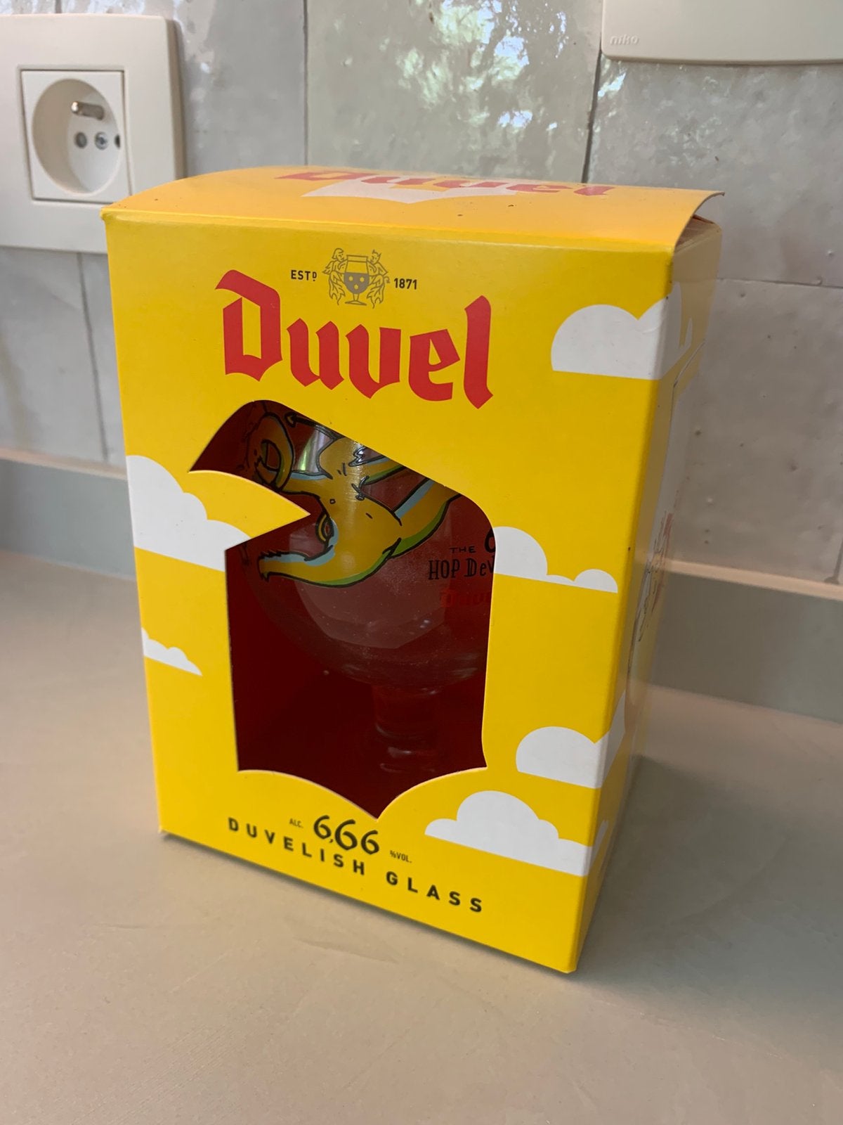 Duvel 6.66 'Duvelish' bierglas - nieuw in verpakking, Enlèvement ou Envoi, Duvel