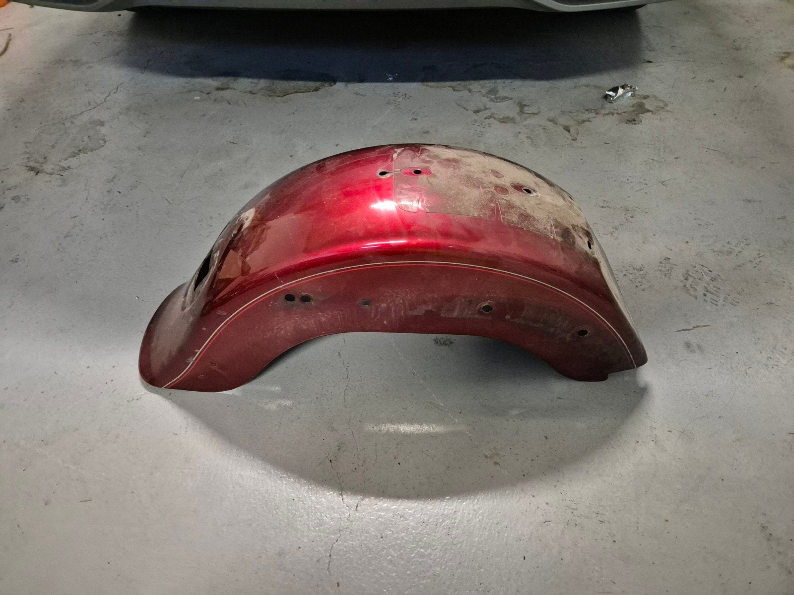 garde boue harley fat boy, Enlèvement