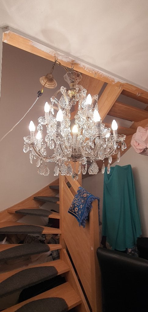 cristaux et lustre ancien, Antiquités & Art, Antiquités | Éclairage, Enlèvement