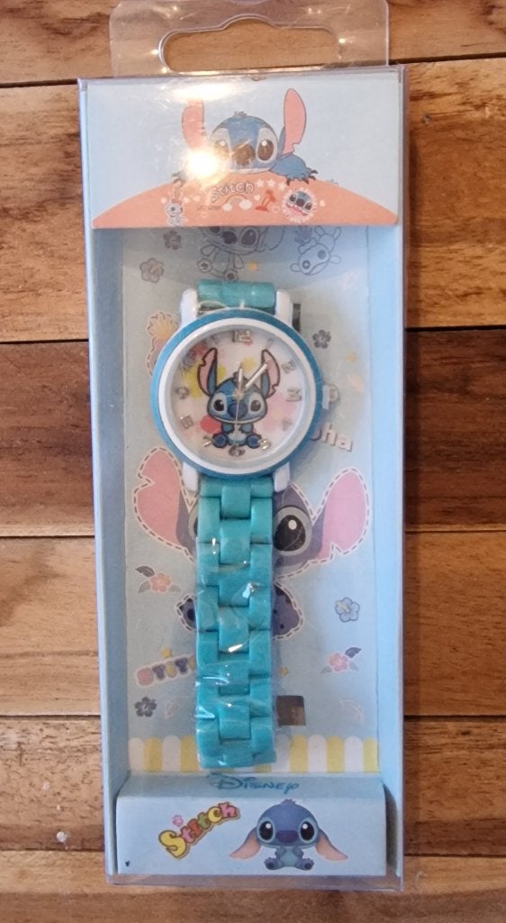 Horloge Disney Stitch blauw, Ophalen of Verzenden, Overige figuren, Nieuw, Overige typen