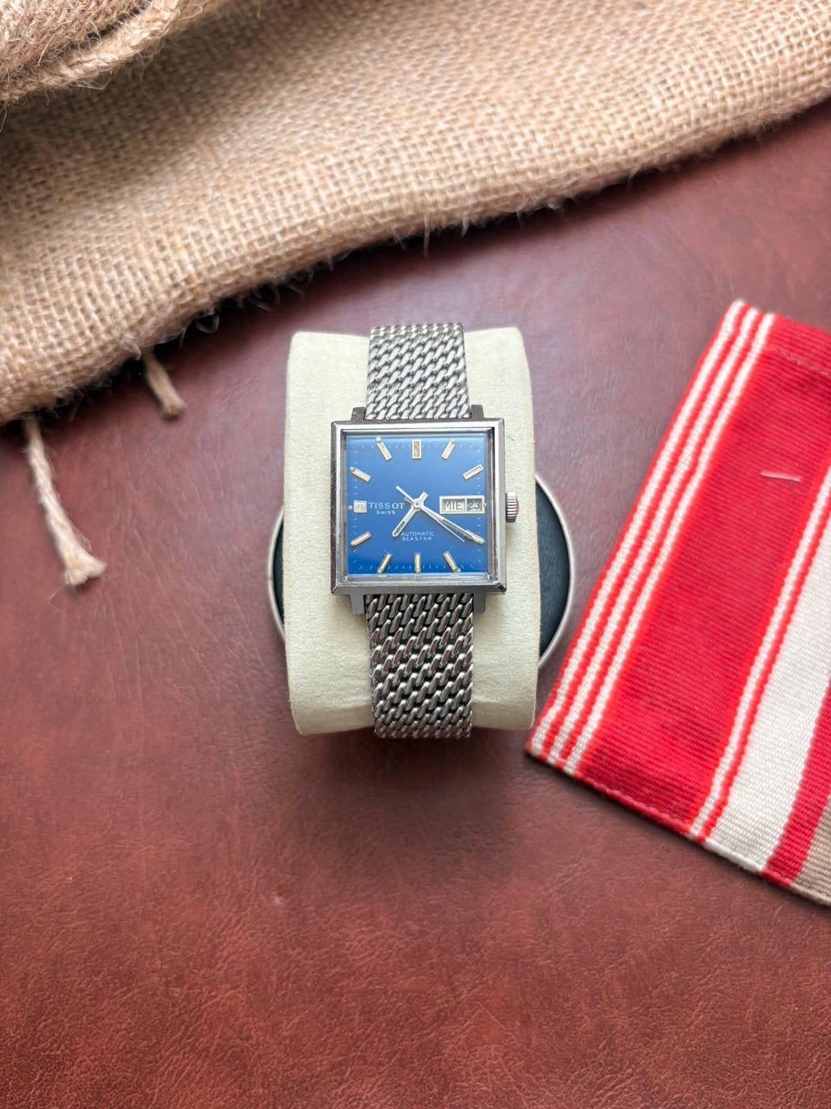 Tissot Automatic Seastar 1969 TV horloge, Overige merken, Staal, Gebruikt, Staal