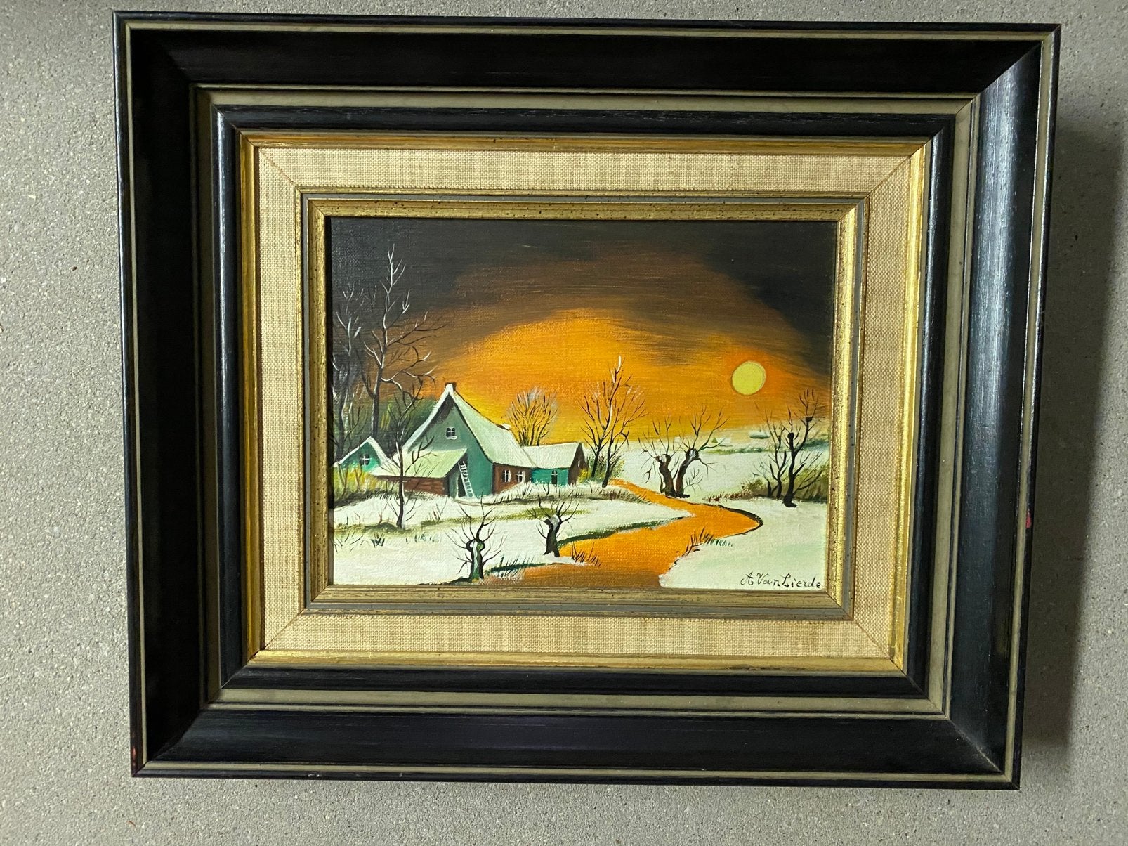 Schilderij A. Van Lierde 1981, Ophalen