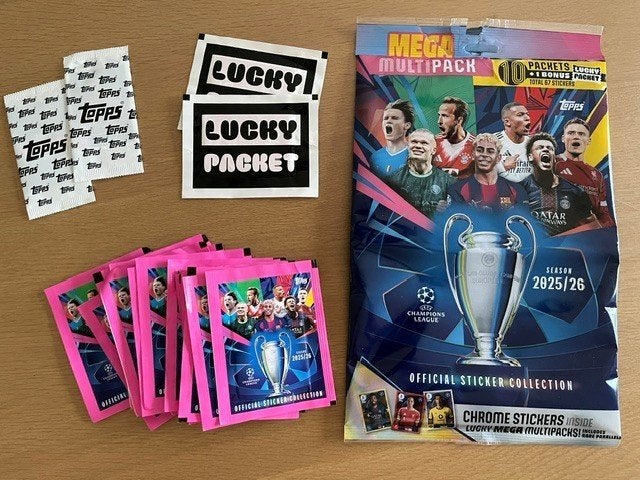 Topps stickers - Champions league 2025/2026, Ophalen, Nieuw, Meerdere stickers