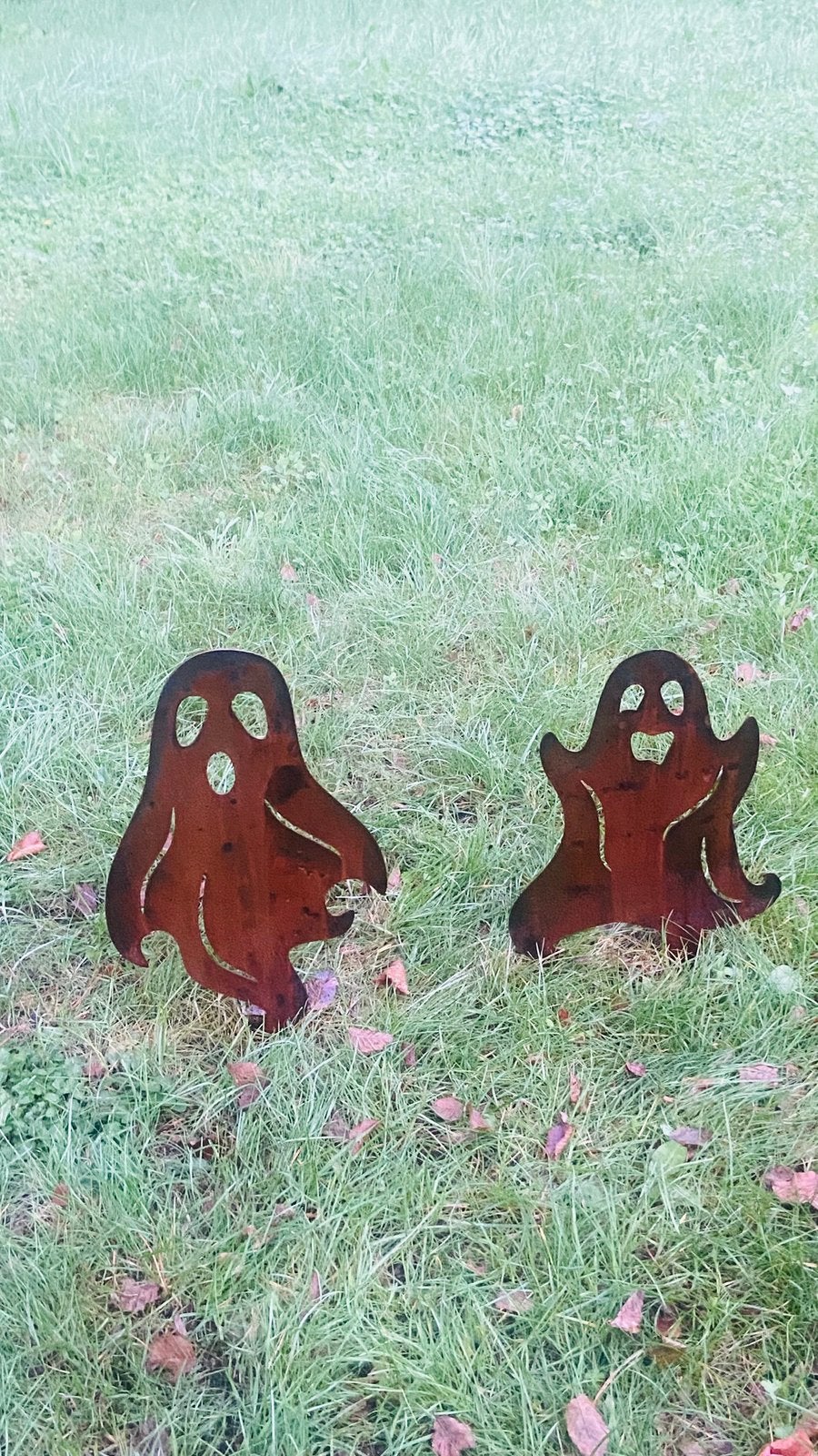 Halloween spook tuinprikker cortenstaal, Tuin en Terras, Ophalen, Nieuw