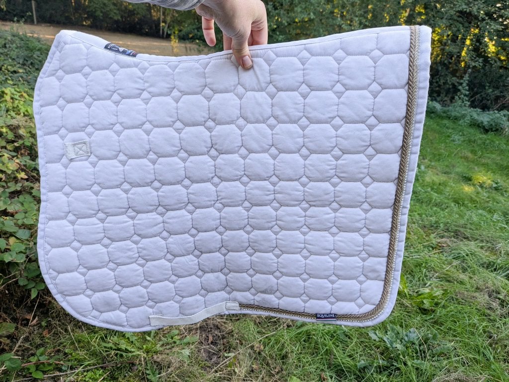 Dressuurzadeldoek wit Equiline, Full (L), Overige materialen, Ophalen of Verzenden, Anatomisch gevormd