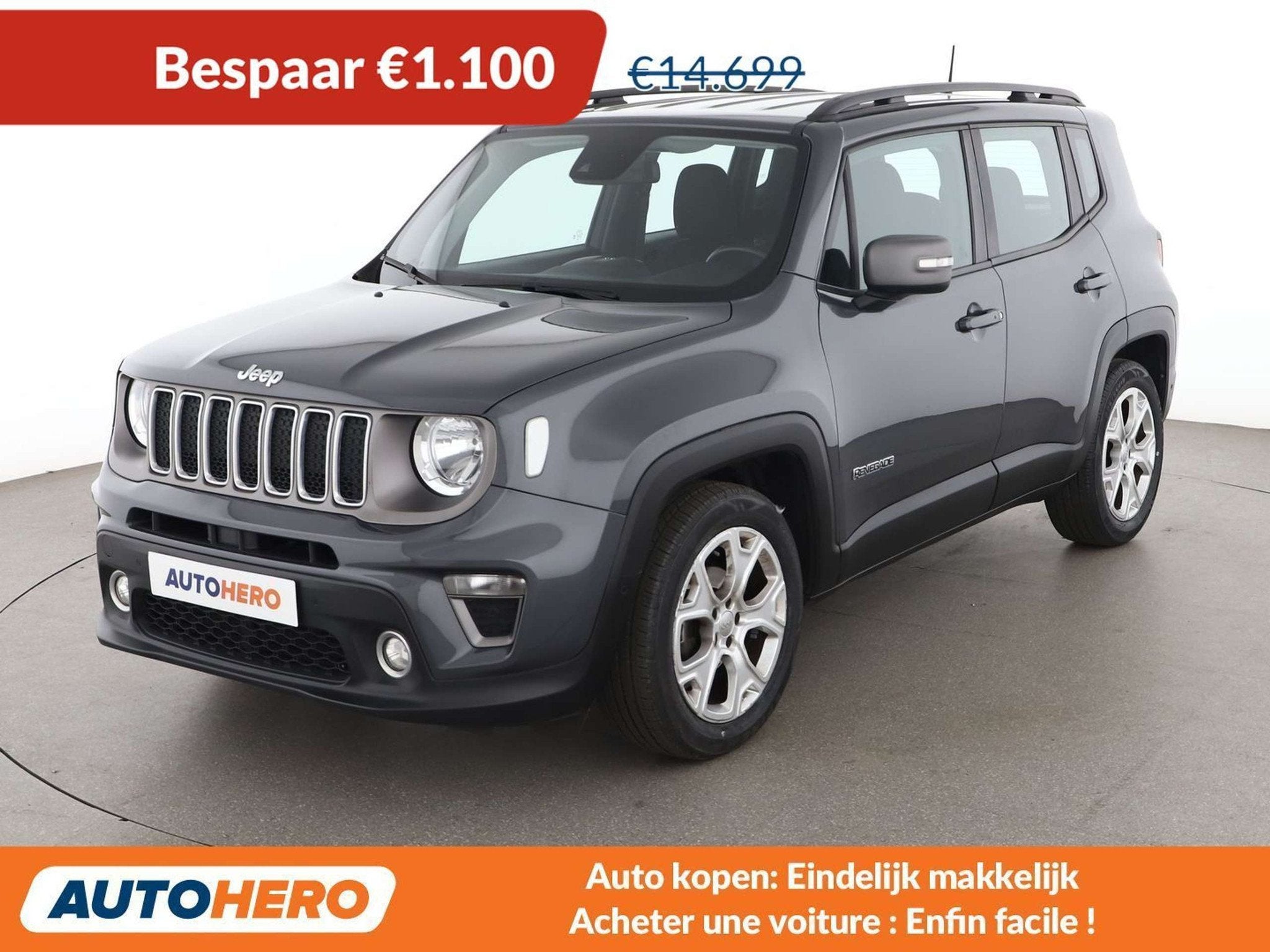 Jeep Renegade 1.0 TGDi Limited 4x2 (bj 2022), Auto's, Voorwielaandrijving, Gebruikt, Overige brandstoffen, 120 pk