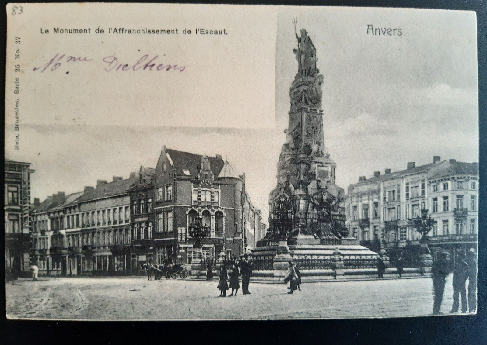 MONUMENT D'ANVERS ESCAUT SCHELDE VRIJ 1902 !, Enlèvement ou Envoi, Anvers